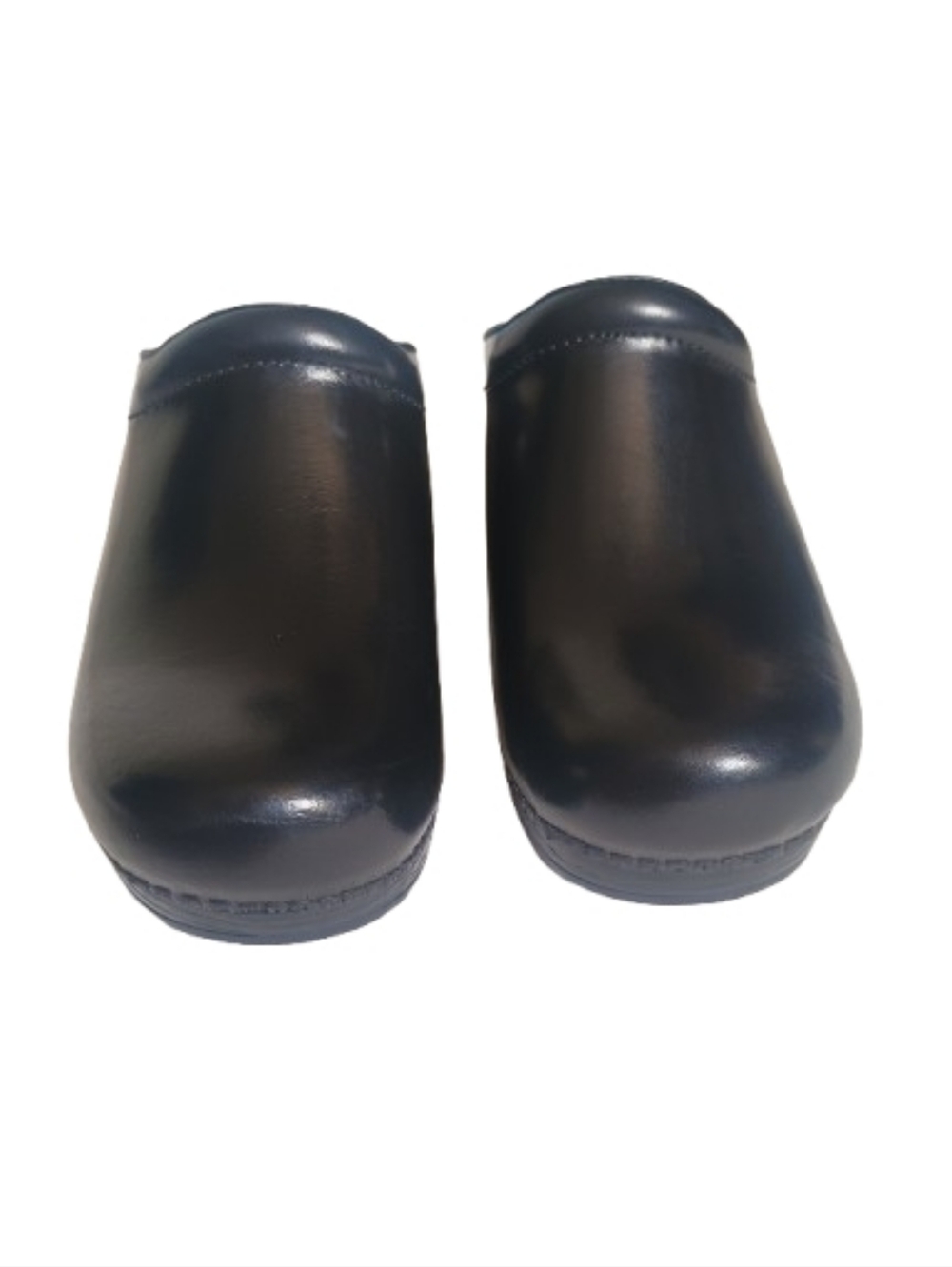 Dansko New Sonja Black Leather Closed Toe Slip On Mule Clogs Size: 39 - Picture 3 of 10